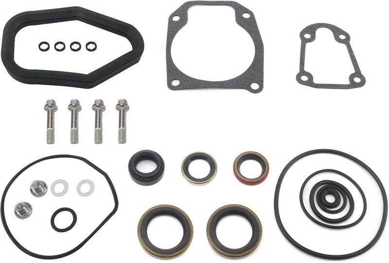 QUICKMARINE 5000309 Marine Gearcase Lower Unit Seal Kit with Drain Screws for Johnson Evinrude 40-75 HP Outboard Boat Motors replaces 396349 Sierra 18-8383 - Image 5